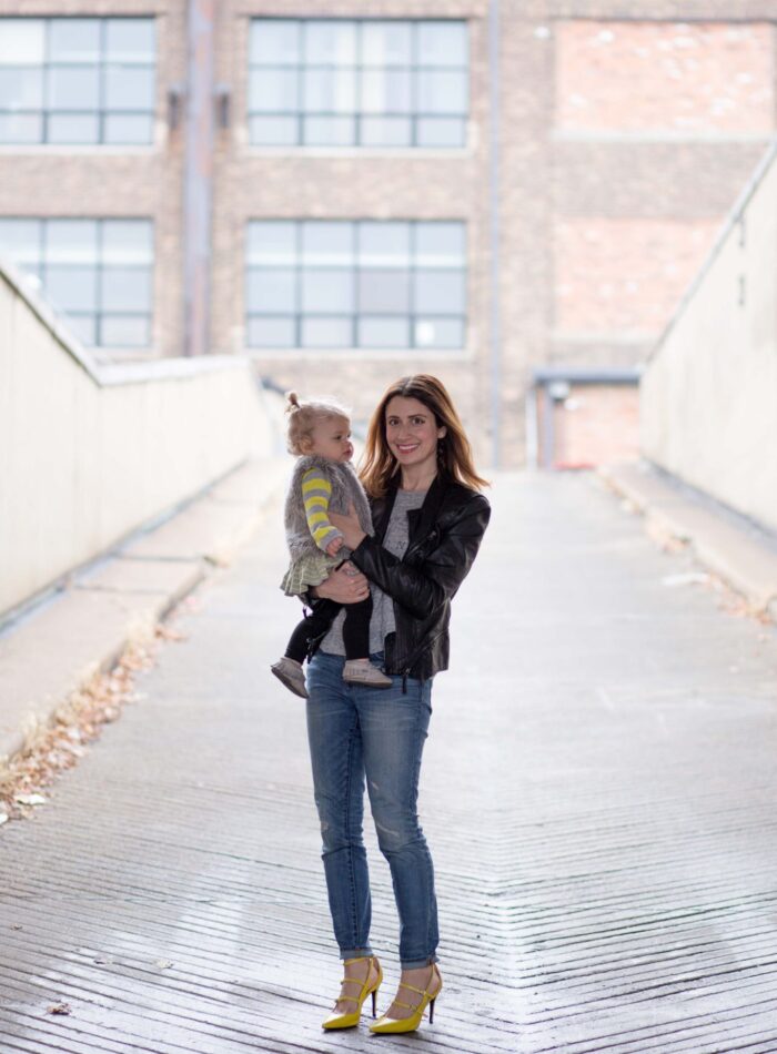 toddler style | yellow shoes | mini fashion | outdoor photography | city photography | mom and me style | winter fashion | fall fashion | allweareblog.com