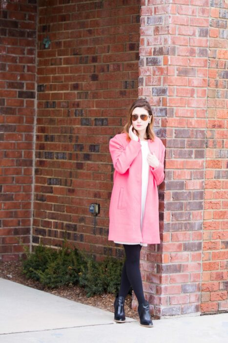 cupcakes and cashmere | statement coat | brass clothing dress | winter style | blog photography | allweareblog.com