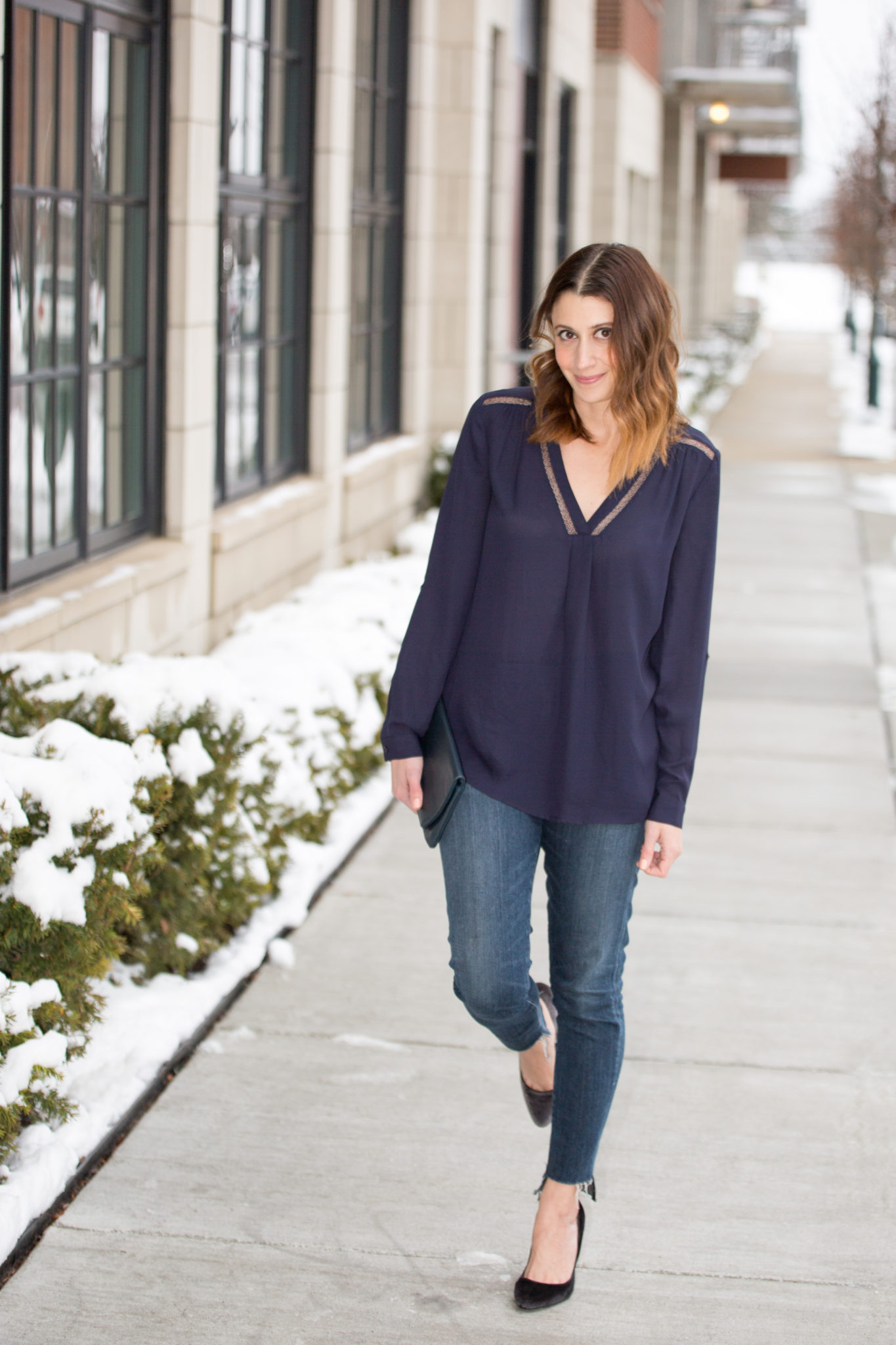 heartloom holiday top | what to wear for a casual winter date night on allweareblog.com