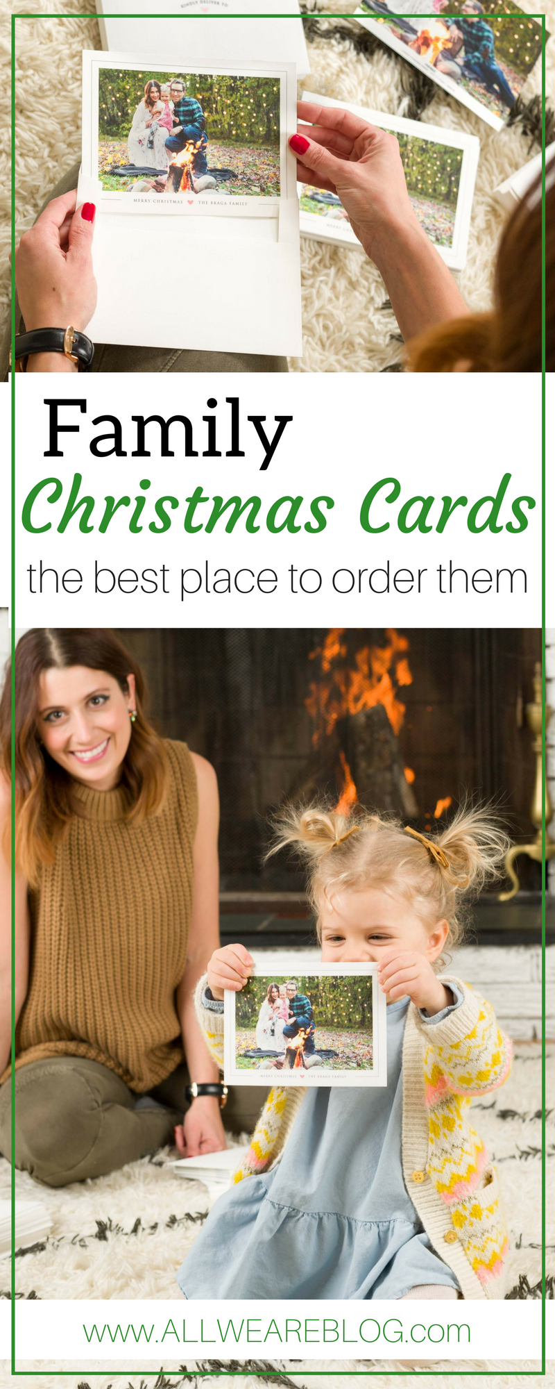 family christmas cards and the best place to order them on allweareblog.com