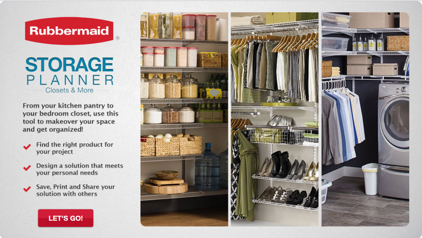 Rubbermaid ® HomeFree Series™ | How to organize your closet quickly and easily on allweareblog.com | low cost ways to organize your closet