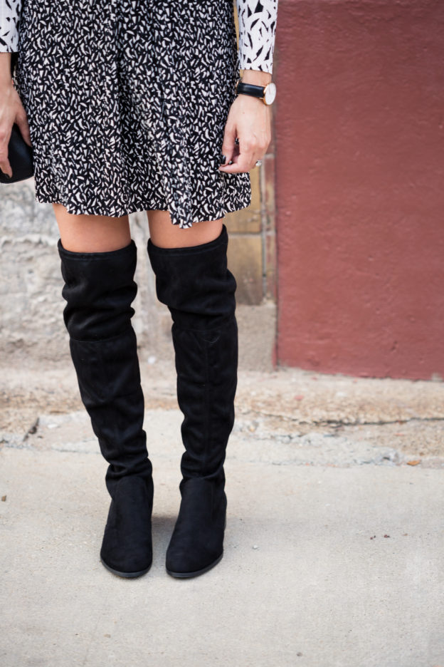 my favorite over the knee boots for fall on allweareblog.com