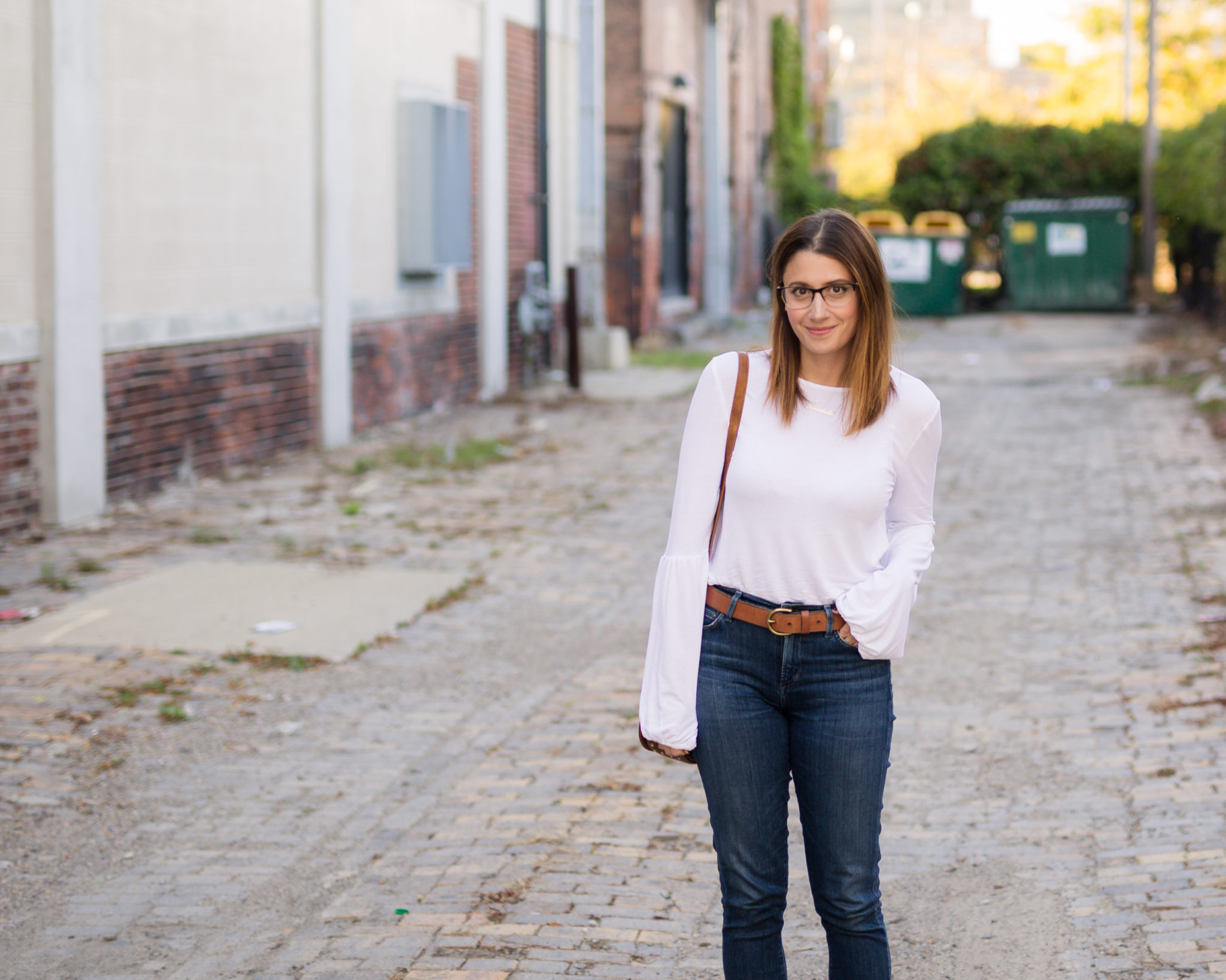how to style a white tee and jeans | and upgrade on the white tee | my fall capsule wardrobe on allweareblog.com