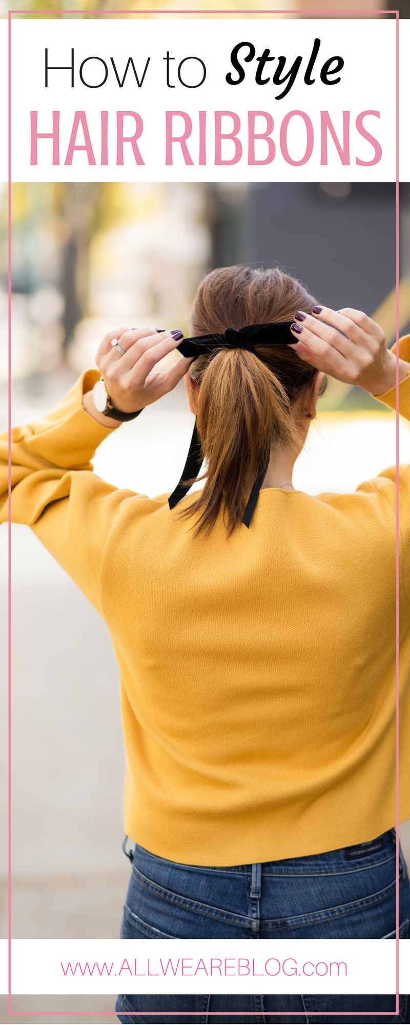 How to style hair ribbons on allweareblog.com