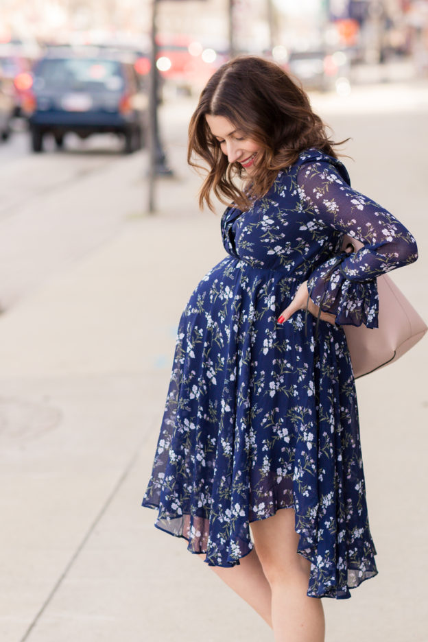 the best non-maternity dress for a spring pregnancy